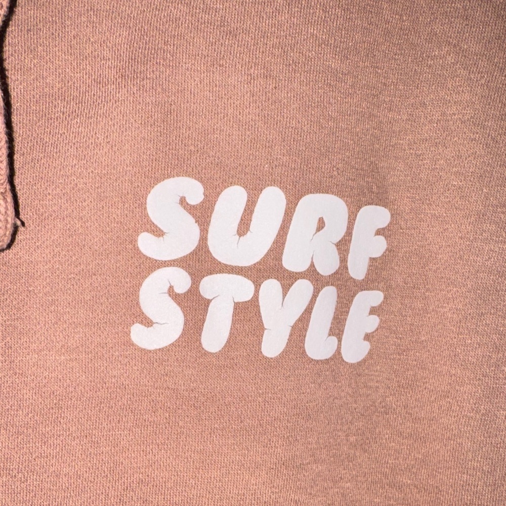 Surf Style Brown Hoodie Large - Picture 3 of 5